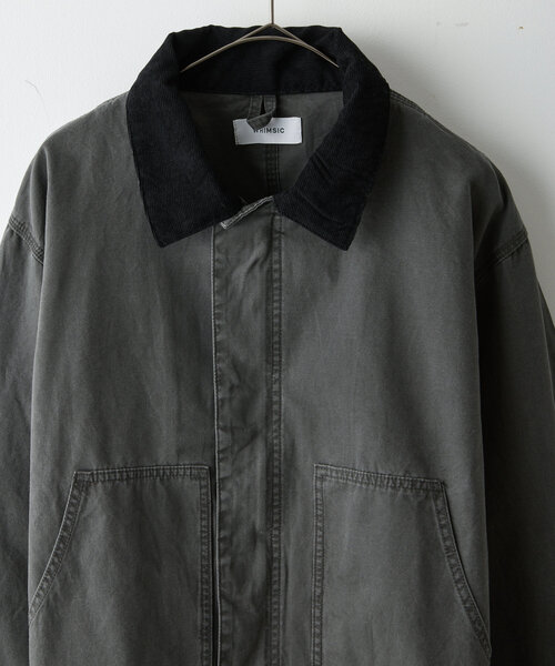 WHIMSIC(ウィムジック)の「【UNISEX】トラディショナルジャケット(ブルゾン・メンズ・ベージュ/チャコールグレー・FREE)」の11枚目の写真