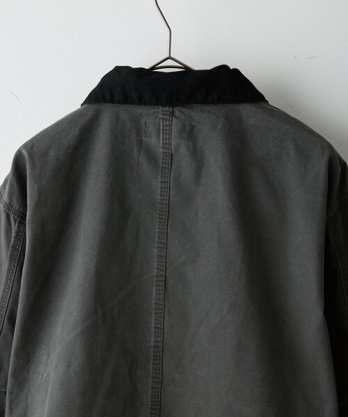 WHIMSIC(ウィムジック)の「【UNISEX】トラディショナルジャケット(ブルゾン・メンズ・ベージュ/チャコールグレー・FREE)」の13枚目の写真