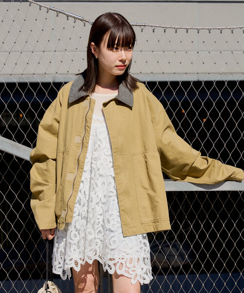 WHIMSIC(ウィムジック)の「【UNISEX】トラディショナルジャケット(ブルゾン・メンズ・ベージュ/チャコールグレー・FREE)」の21枚目の写真