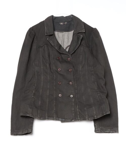 RRL(ダブル アール エル)の「ダブルブレステッド ブラック デニム ジャケット(デニムジャケット・レディース・ブラック系1・1/2/3/4/5)」の8枚目の写真