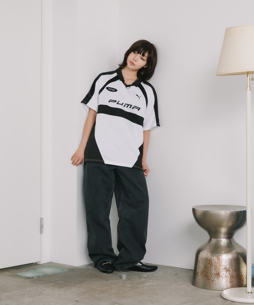 PUMA（プーマ）の「PUMA/プーマ FOOTBALL シャツ（Tシャツ/カットソー・メンズ・ブラック/ホワイト・L/XL/M）」の3枚目の写真
