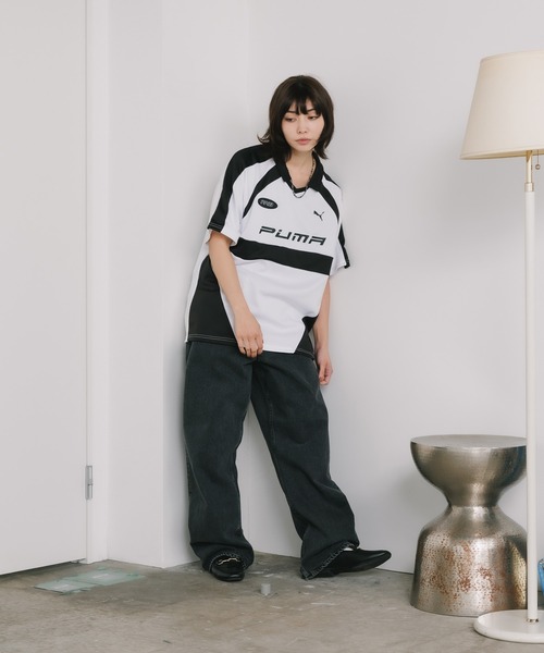 PUMA（プーマ）の「PUMA/プーマ FOOTBALL シャツ（Tシャツ/カットソー・メンズ・ブラック/ホワイト・L/XL/M）」の6枚目の写真