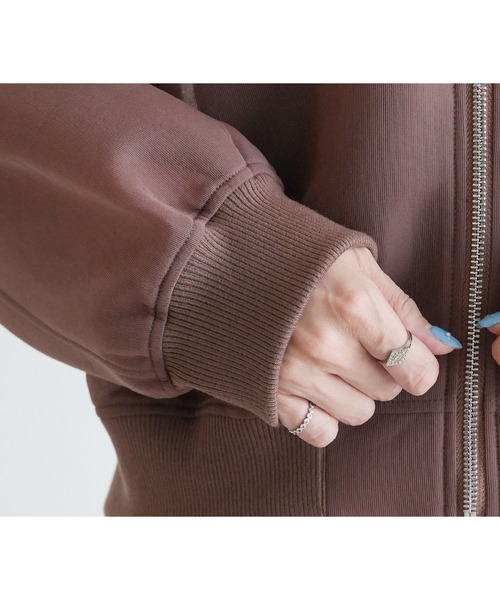 reca（レカ）の「ダンボールシアーMA-1（MA-1・レディース・ブラック/ホワイト/カーキ/モカ・M）」の21枚目の写真