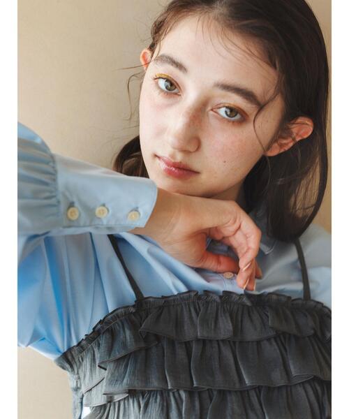 so4u(ソーフォーユー)の「フリルビスチェ(シャツ/ブラウス・レディース・グレー/ピンク・F)」の7枚目の写真