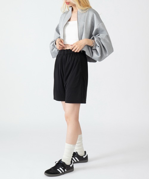 United Athle（ユナイテッドアスレ）の「【United Athle】4.4オンス ドライスムース リサイクルポリエステル ショーツ ハーフパンツ UVカット 紫外線カット 吸水速乾 ジム ヨガ ランニング トレーニング 5702（スウェットパンツ・レディース・ブラック/ダークグリーン/ネイビー/ダークパープル/スミクロ/グレイッシュブルー・L/XL/S/M）」の16枚目の写真