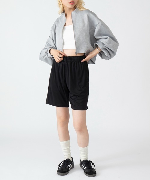 United Athle（ユナイテッドアスレ）の「【United Athle】4.4オンス ドライスムース リサイクルポリエステル ショーツ ハーフパンツ UVカット 紫外線カット 吸水速乾 ジム ヨガ ランニング トレーニング 5702（スウェットパンツ・レディース・ブラック/ダークグリーン/ネイビー/ダークパープル/スミクロ/グレイッシュブルー・L/XL/S/M）」の17枚目の写真