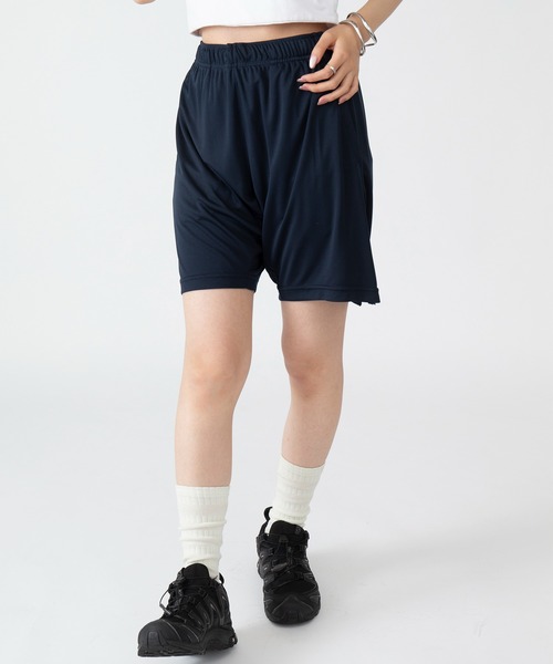 United Athle（ユナイテッドアスレ）の「【United Athle】4.4オンス ドライスムース リサイクルポリエステル ショーツ ハーフパンツ UVカット 紫外線カット 吸水速乾 ジム ヨガ ランニング トレーニング 5702（スウェットパンツ・レディース・ブラック/ダークグリーン/ネイビー/ダークパープル/スミクロ/グレイッシュブルー・L/XL/S/M）」の19枚目の写真