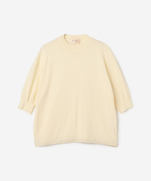 MEYAME |〈別注〉コットンニット半袖Tシャツ WOMEN（ニット