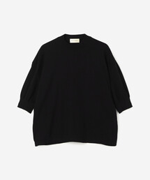 美品◯MEYAME コットン ニットT ブラック 新品タグなし◯MEYAME コットン ニットT ブラック