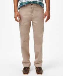 USA製 Brooks Brothers チノパンツ コットン【32】ベージュ ストレッチコットン アドバンテージチノ プレーンフロントパンツ