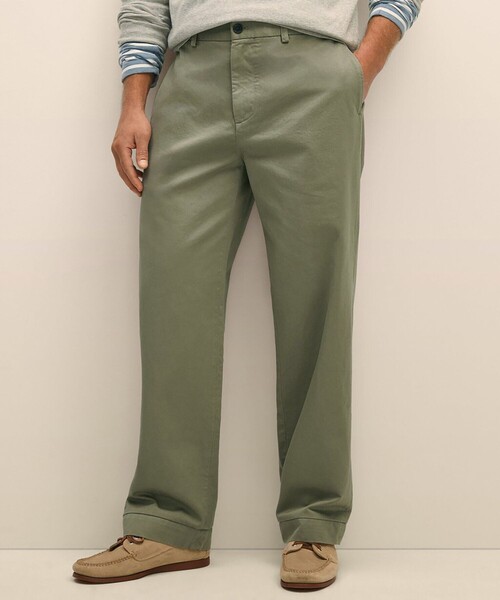 BROOKS BROTHERS(ブルックスブラザーズ)の「コットン プレーンフロント チノパンツ(チノパンツ・メンズ・オリーブ/ベージュ/ネイビー・31inch/32inch/33inch/34inch/36inch/38inch/30inch/35inch)」の3枚目の写真