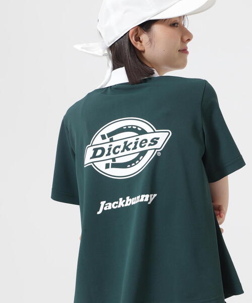 Jack Bunny!!（ジャックバニー）の「【Jack Bunny!!】【Dickies】PEカノコ半袖ポロシャツ（ポロシャツ・レディース・グリーン/ホワイト/イエロー・LARGE/MEDIUM/SMALL）」の4枚目の写真