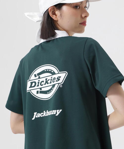 Jack Bunny!!（ジャックバニー）の「【Jack Bunny!!】【Dickies】PEカノコ半袖ポロシャツ（ポロシャツ・レディース・グリーン/ホワイト/イエロー・LARGE/MEDIUM/SMALL）」の8枚目の写真