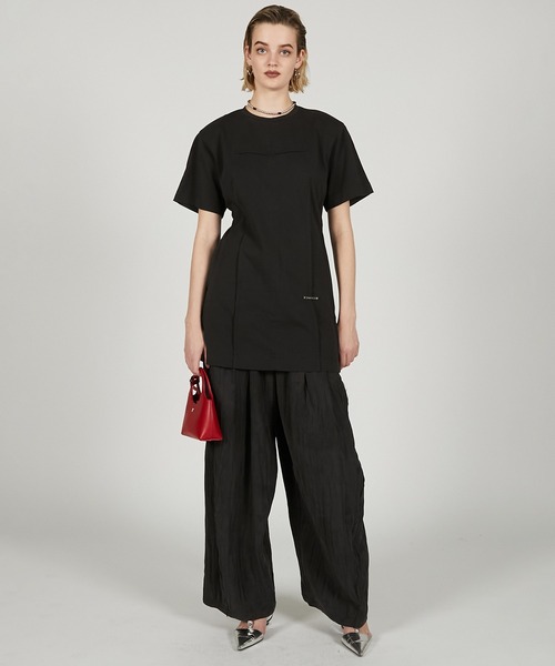 PRANK PROJECT（プランクプロジェクト）の「バックホールフォルムオーバーTEE / Backhole Form Over Tee（Tシャツ/カットソー・レディース・ベージュ/チャコールグレー/ライトグレー・FREE）」の12枚目の写真