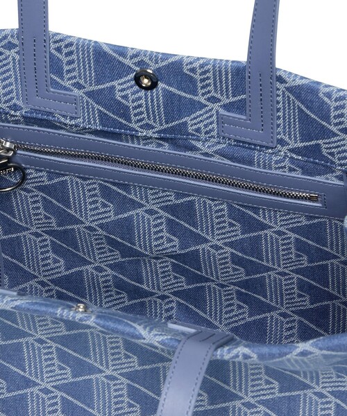 LACOSTE★ヘリテージジャカード モノグラムデニム バックパック セール】ヘリテージジャカード モノグラムデニムトートバッグ
