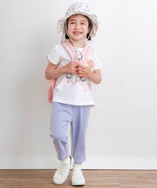 平日限定セール‼️花彩 花柄プリントジャケットとハットセット A35 セール】【UVカット】フラワーブリム日よけ付き花柄サファリ