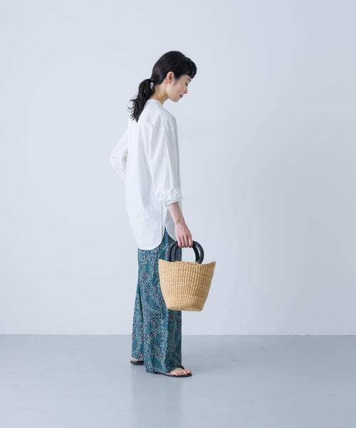 かぐれ　コットンリネンパンツ RECOMMEND】 ⁡ コットンリネンプリントイージーパンツ ⁡ 着心地
