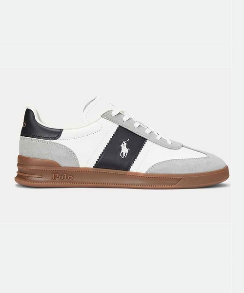 POLO RALPH LAUREN(ポロ ラルフ ローレン)の「ポロ ラルフ ローレン ヘリテージ エラ スニーカー(スニーカー・メンズ・ホワイト系その他/ブラック・100/95/90/85/80/75)」の2枚目の写真