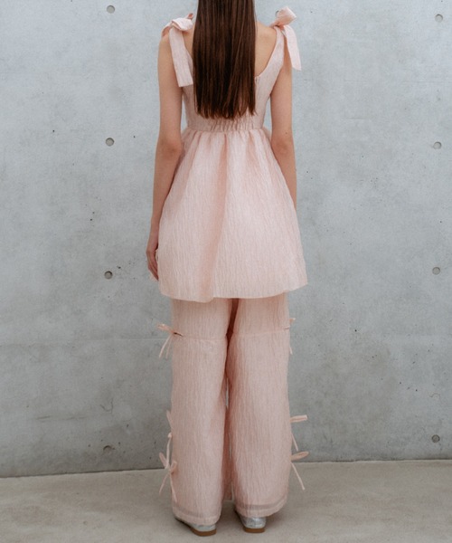 セール】organdie ribbon wide pants（その他パンツ）｜HONEY MI