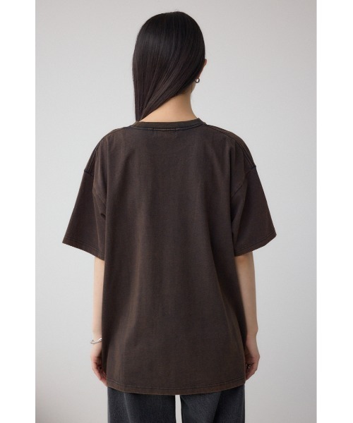 AZUL by moussy(アズールバイマウジー)の「USEDロックルーズTシャツ(Tシャツ/カットソー・レディース・イエロー系その他/ピンク系その他・FREE)」の8枚目の写真