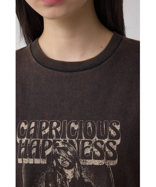 AZUL by moussy(アズールバイマウジー)の「USEDロックルーズTシャツ(Tシャツ/カットソー・レディース・イエロー系その他/ピンク系その他・FREE)」の10枚目の写真