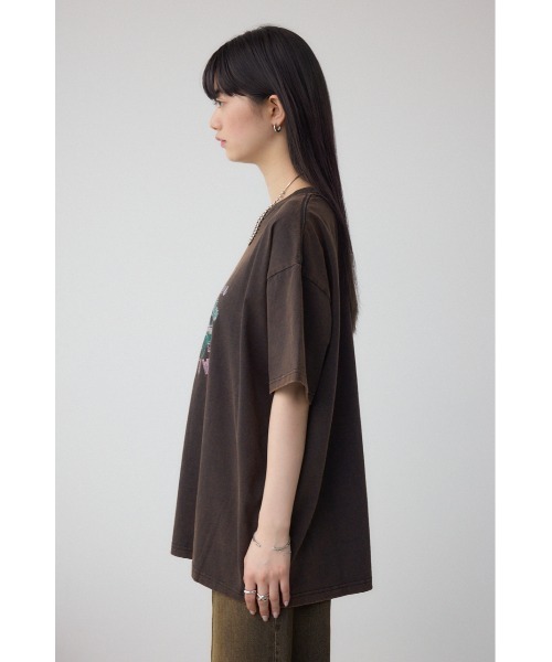 AZUL by moussy(アズールバイマウジー)の「USEDロックルーズTシャツ(Tシャツ/カットソー・レディース・イエロー系その他/ピンク系その他・FREE)」の17枚目の写真