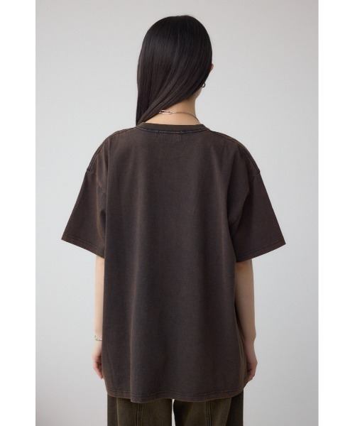 AZUL by moussy(アズールバイマウジー)の「USEDロックルーズTシャツ(Tシャツ/カットソー・レディース・イエロー系その他/ピンク系その他・FREE)」の18枚目の写真