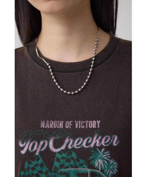 AZUL by moussy(アズールバイマウジー)の「USEDロックルーズTシャツ(Tシャツ/カットソー・レディース・イエロー系その他/ピンク系その他・FREE)」の19枚目の写真