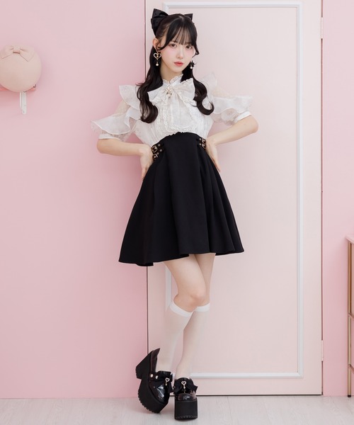 ボウタイドッキングワンピース 花柄ボウタイドッキングワンピース（ワンピース）｜ROJITA