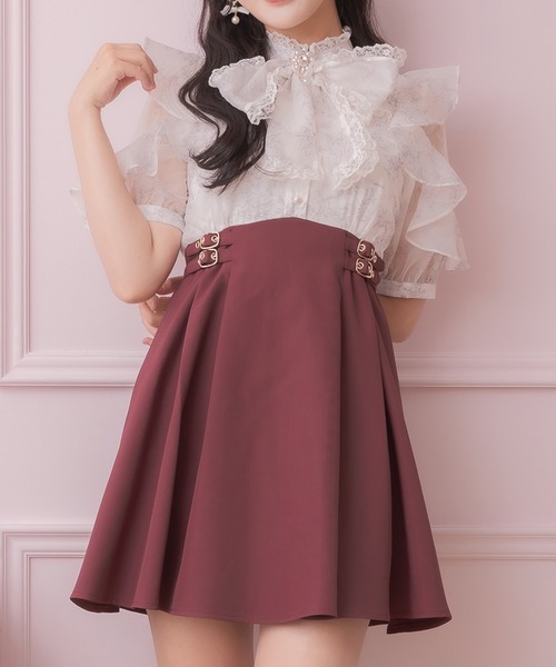 ロジータ 花柄ボウタイドッキングワンピース セール】花柄ボウタイドッキングワンピース（ワンピース