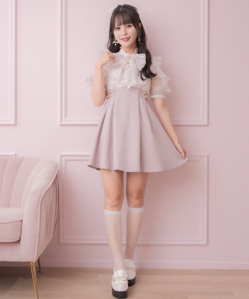 ロジータ 花柄ボウタイドッキングワンピース 花柄ボウタイドッキングワンピース（ワンピース）｜ROJITA