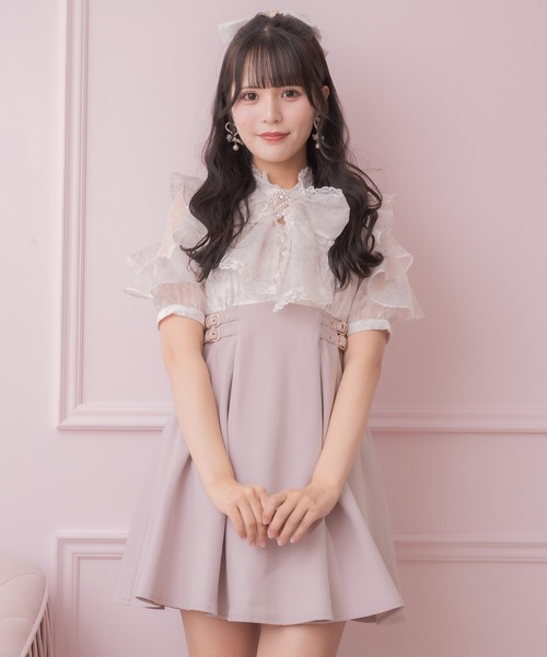ROJITA 花柄ドッキングミニ丈ワンピース 未使用 ロジータ ROJITA 花柄ドッキングミニ丈ワンピース(506889193