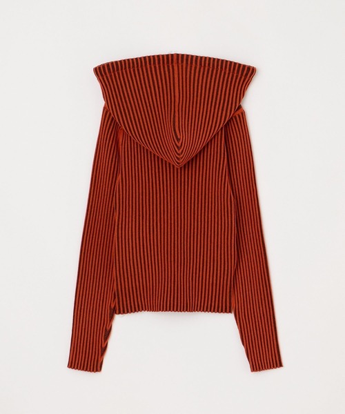 トップス beeden SWITCH COL RIB KNIT HOODIE SWITCH COL RIB KNIT HOODIE（パーカー）｜BEEDEN（ビーデン）の