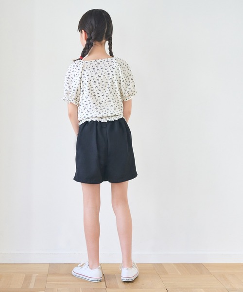 coca(coca)(コカ)の「キッズ クレープシャーリング花柄トップス(Tシャツ/カットソー・キッズ・A/B・150/140/130/120)」の8枚目の写真
