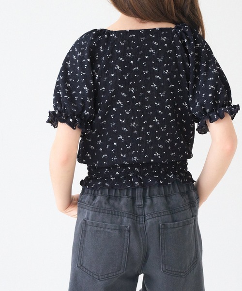 coca(coca)(コカ)の「キッズ クレープシャーリング花柄トップス(Tシャツ/カットソー・キッズ・A/B・150/140/130/120)」の14枚目の写真
