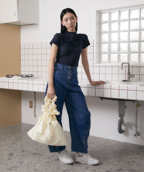 正規品 美品 イビサ 巾着 ショルダー バッグ 鞄 【KK14948】 正規品 美品 イビサ 巾着 ショルダー バッグ 鞄 【KK14948】