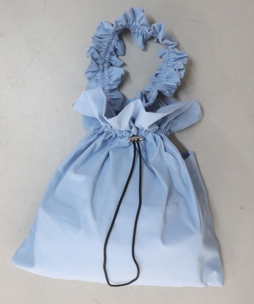 somlu.(ソンムル)の「【somlu.】ギャザービッグ巾着ショルダーバッグ(ショルダーバッグ・レディース・ブラック/アイボリー/ライトブルー/チャコールグレー/レッド・FREE)」の15枚目の写真