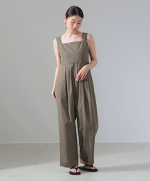 Demi-Luxe BEAMS | ハイカウントブロード オールインワン［手洗い可］(つなぎ/オールインワン)