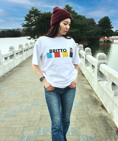 TONE SELECT GOODS（トーンセレクトグッズ）の「【BRITTO】プリントTシャツ（Tシャツ/カットソー・メンズ・ネイビー/ブラック系その他/ホワイト系その他2/ブラック系その他2/ホワイト系その他・MEDIUM/LARGE/X-LARGE/SMALL）」の3枚目の写真