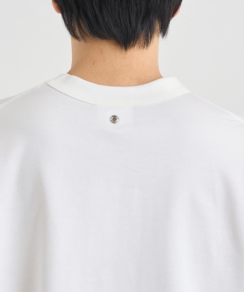 CINOH(チノ)の「【CINOH/チノ】別注ドローコード、シガーポケットT(Tシャツ/カットソー・メンズ・ホワイト/ダークグレー/ブラック・44/46/48)」の9枚目の写真