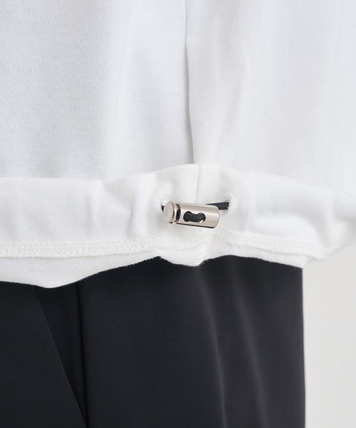 CINOH(チノ)の「【CINOH/チノ】別注ドローコード、シガーポケットT(Tシャツ/カットソー・メンズ・ホワイト/ダークグレー/ブラック・44/46/48)」の12枚目の写真