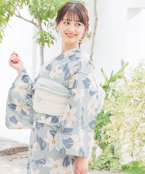 Honeys(ハニーズ)の「兵児帯(和装小物・レディース・ライトブラウン/アイボリー/ワインレッド/イエロー・F)」の14枚目の写真