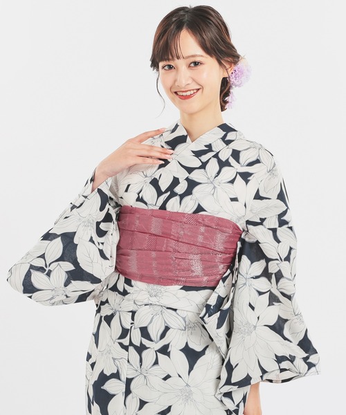 Honeys(ハニーズ)の「兵児帯(和装小物・レディース・ライトブラウン/アイボリー/ワインレッド/イエロー・F)」の17枚目の写真
