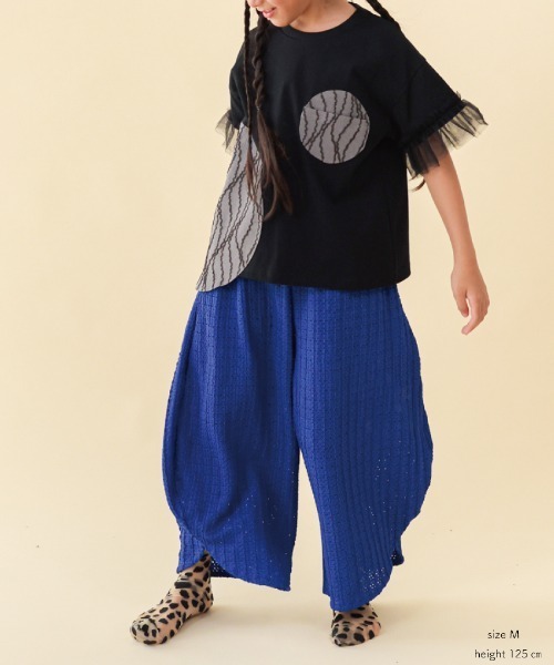 unica（ユニカ）の「レースまんまるパンツ（その他パンツ・キッズ・オフホワイト/ブルー/ブラック・XL/S/M/L）」の3枚目の写真