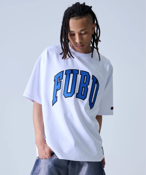 【FUBU / フブ】Mesh Letter Logo T-Shirts
