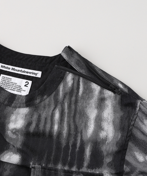 WHITE MOUNTAINEERING（ホワイトマウンテニアリング）の「White Mountaineering(ホワイトマウンテニアリング) CAMO JACQUARD CREWNECK シャツ（シャツ/ブラウス・メンズ・ブラック・1/2）」の4枚目の写真