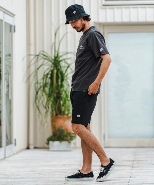 1minute 1second(ワンミニットワンセカンド)の「mt9677-Cursive embroidery aging T-shirt Tシャツ(Tシャツ/カットソー・メンズ・ベージュ×ブラック/ネイビー×ホワイト/ブラック×ホワイト・S/M/L/XL)」の6枚目の写真