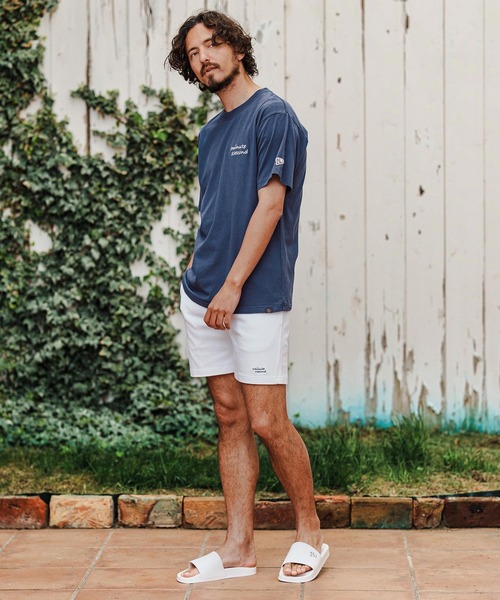1minute 1second(ワンミニットワンセカンド)の「mt9677-Cursive embroidery aging T-shirt Tシャツ(Tシャツ/カットソー・メンズ・ベージュ×ブラック/ネイビー×ホワイト/ブラック×ホワイト・S/M/L/XL)」の14枚目の写真