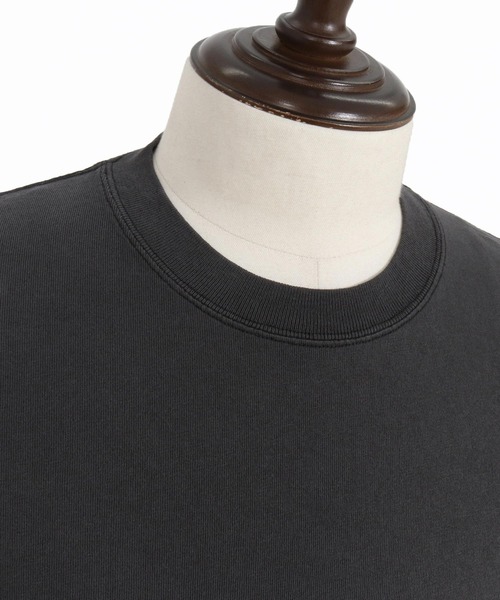 1minute 1second(ワンミニットワンセカンド)の「mt9677-Cursive embroidery aging T-shirt Tシャツ(Tシャツ/カットソー・メンズ・ベージュ×ブラック/ネイビー×ホワイト/ブラック×ホワイト・S/M/L/XL)」の20枚目の写真