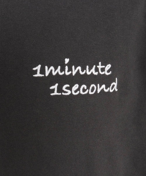 1minute 1second(ワンミニットワンセカンド)の「mt9677-Cursive embroidery aging T-shirt Tシャツ(Tシャツ/カットソー・メンズ・ベージュ×ブラック/ネイビー×ホワイト/ブラック×ホワイト・S/M/L/XL)」の21枚目の写真